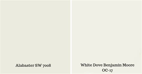 Is that white is bright and colourless; Sherwin Williams Alabaster SW 7008 - West Magnolia Charm
