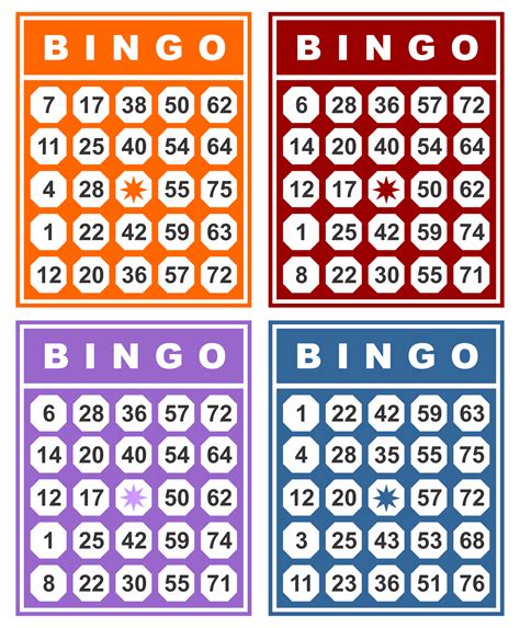 Free Printable Bingo Cards With Numbers 1-20
