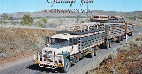 Transpress Nz Mack Truck Road Train Western Australia 1970s