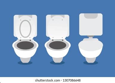Set Toilet Bowl Men Urinal Vector Stock Vector Royalty Free Shutterstock