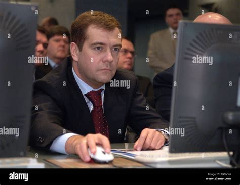 Dmitry Medvedev Russia S First Deputy Prime Minister In A Computer