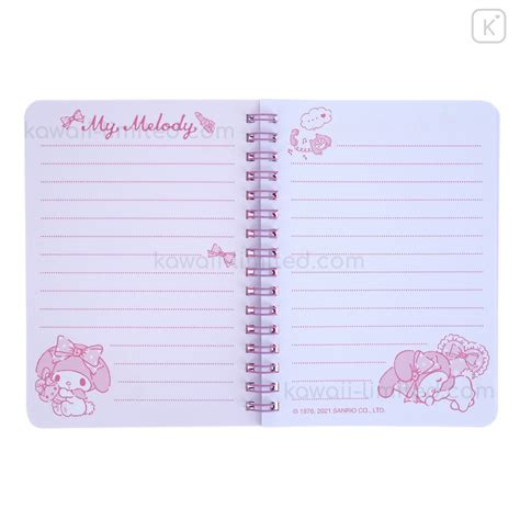 Sanrio A6 Twin Ring Notebook My Melody Kawaii Limited