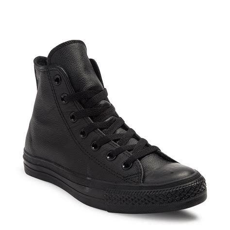 Converse All Star Hi Leather Sneaker Black Monochrome Journeyscanada