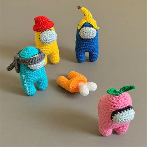 Among Us Crewmates Free Amigurumi Pattern