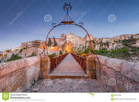 Hanging Houses In Cuencaspain Stock Image Image Of Picturesque