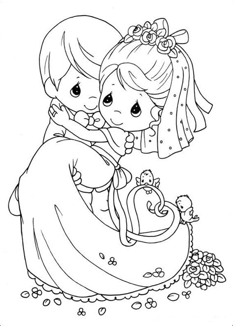 Today's popular coloring pages more images. Newlyweds Precious Moments Coloring ~ Child Coloring