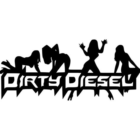 Dirty Diesel Car Van Caravan Windows Bumper Vinyl Decal Etsy