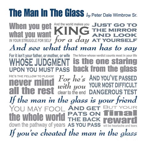 The Man In The Glass Poem Digital Art By Ginny Gaura Pixels Merch