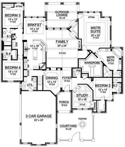 House Plans 3000 Sq Ft Master Suite 65 Ideas Luxury House Plans