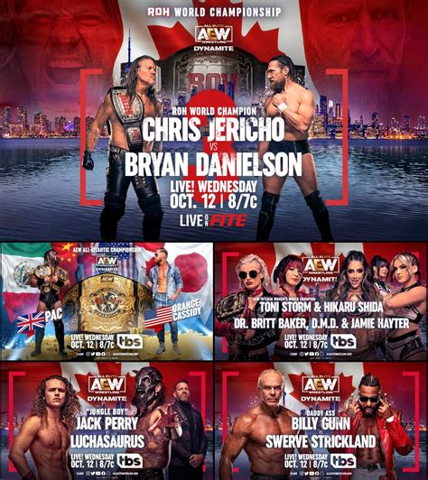 AEW Dynamite (10/12/22): Jack Perry vs. Luchasaurus; Jericho vs