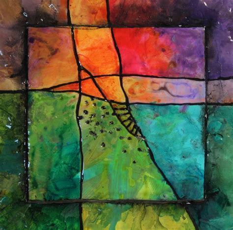 Carol Nelson Fine Art Blog Colorful Mixed Media Abstract Art Painting Gemstone 25 By Colorado