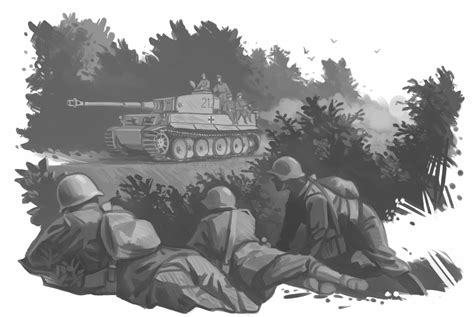 741264 King Tiger Tanks Painting Art Soldiers Rare Gallery Hd