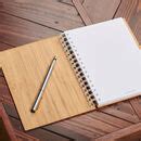 Personalised Initial Bamboo Notebook Or Sketchpad By Oakdene Designs