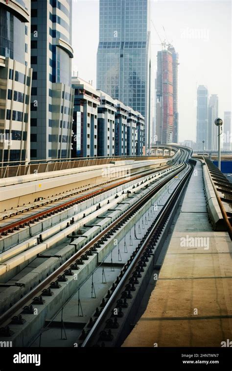 Railroad In Dubai United Arab Emirates Stock Photo Alamy