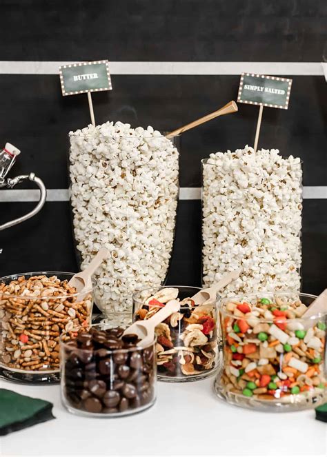 Popcorn Bar Ideas Football Party Theme Celebrations At Home