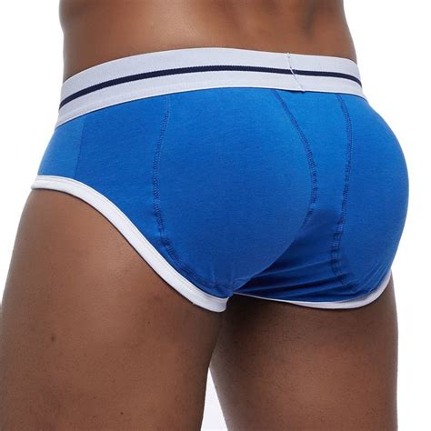 Sexy Mens Butt Lifting Shaping Padded Mens Briefs Bulge Enhancing Gay Underwear Front Hip