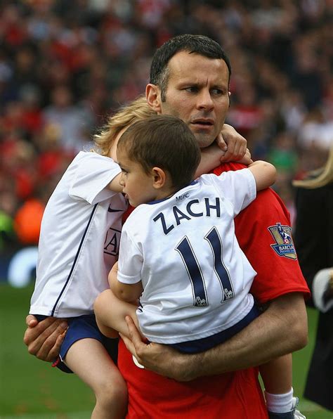 Manchester England May 16 Ryan Giggs Of Manchester United Holds His