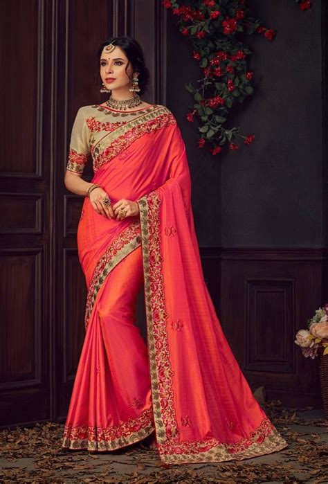 Pin On Red Colour Sarees