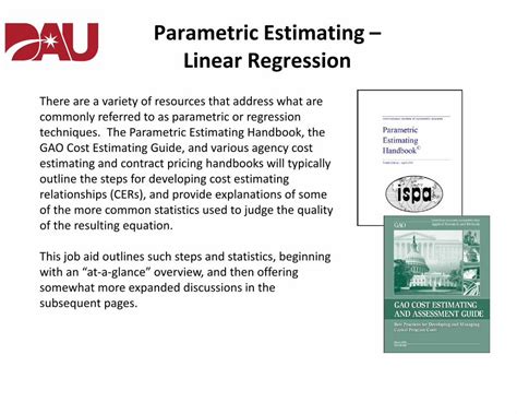 Pdf Parametric Estimating Linear Regression Daumil · Pdf