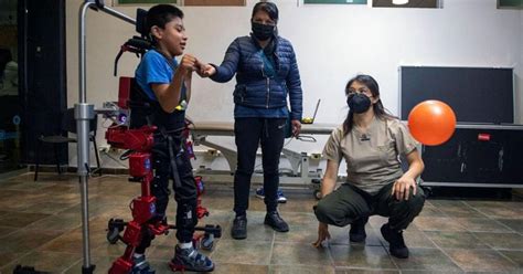8 Year Old Boy With Cerebral Palsy Walks Using Robotic Exoskeleton