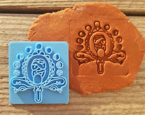 Female Clay Stamp Bohemian Feminist Polymer Clay Stamp Etsy