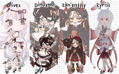 Open Adoptable Auction Batch By Zanenthy On Deviantart Character
