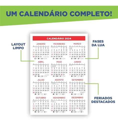 Arquivo Digital Vetor Calendário 2024 Corel Draw Editável