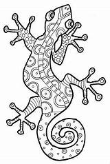 Template Aboriginal Gecko Templates Colouring Drawing Dot Painting Coloring Mandala Sheets Naidoc Week Printable Mosaic Patterns Craft Dreamtime Australia Getdrawings sketch template