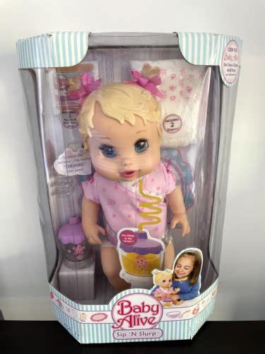 Hasbro Baby Alive Sip N Slurp Doll 2006 Brand New Very Rare Ebay
