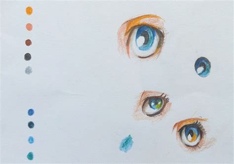 Perbedaan pensil warna classic watercolor dalam teknik gambar. Contoh Gambar Cara Mewarnai Mata Anime Dengan Pensil Warna - KataUcap