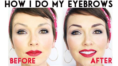 How I Do My Eyebrows Youtube