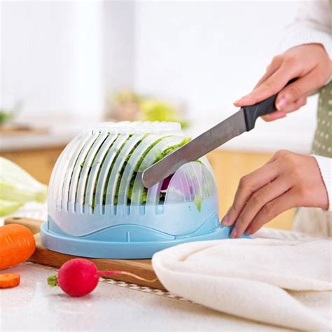 60 Second Salad Cutter Bowl Kitchen Gadget Vegetable Fruits Slicer