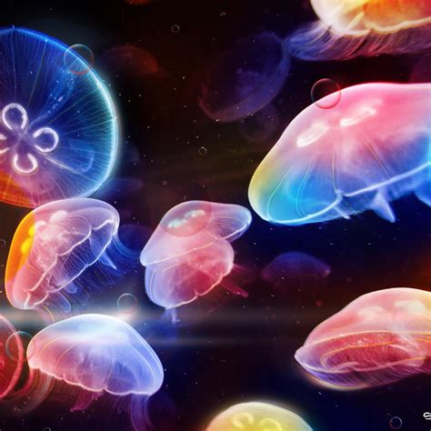Colorful Jellyfish Wallpapers Wallpaper Cave