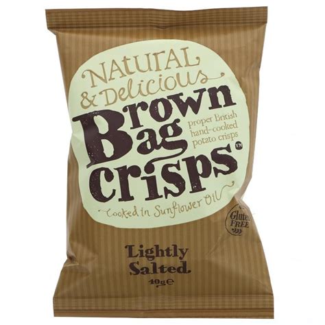 Buy Brown Bag Crisps Lightly Salted 40g Crisps And Snacks Online − Uk