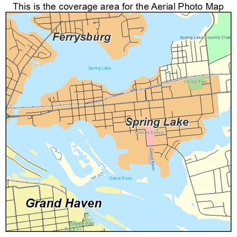 Aerial Photography Map Of Spring Lake Mi Michigan