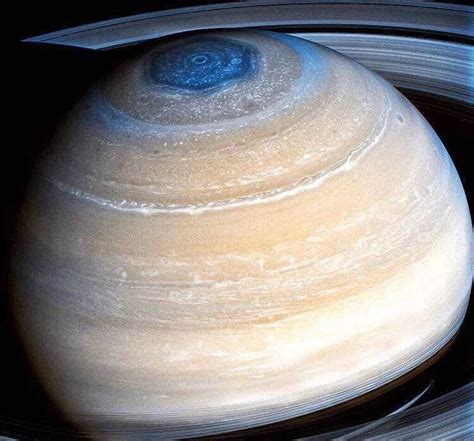 Saturn With Hexagonal Storm Clouds Rspaceporn