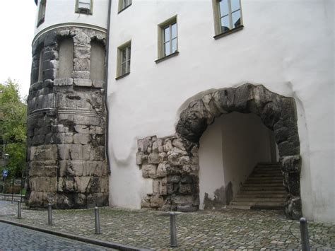 Germany Regensburg Roman Wall And Portal All Thats Left Flickr