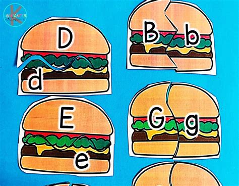 Free Hamburger Alphabet Puzzle