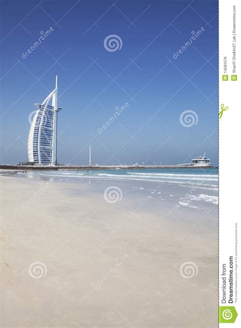 Burj Al Arab And Beach Dubai Uae Stock Photo Image Of Icon