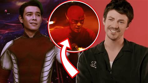 grant gustin reacts to his titans cameo and how other series finales impacted the flash series