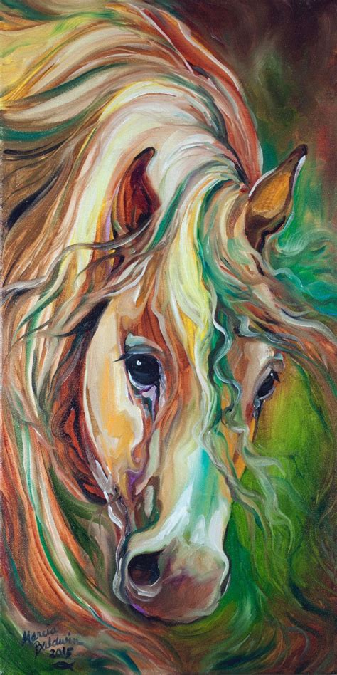Wild Storm Par Marcia Baldwin Horse Painting Abstract Horse Art