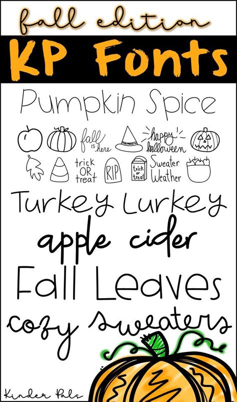 Fall Themed Fonts For Personal And Commercial Use Fall Clip Art Free