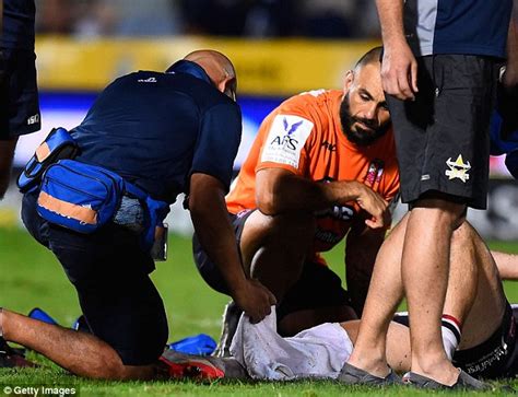 The Moment A Rugby League Star Suffers Gruesome Leg Injury