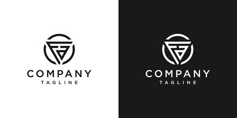 Creative Letter Fa Monogram Logo Design Icon Template White And Black