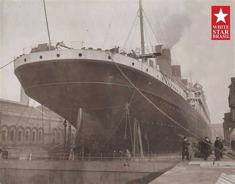 Rms Olympic In Thomson Dry Dock Belfast Ireland Titanic Ship Rms