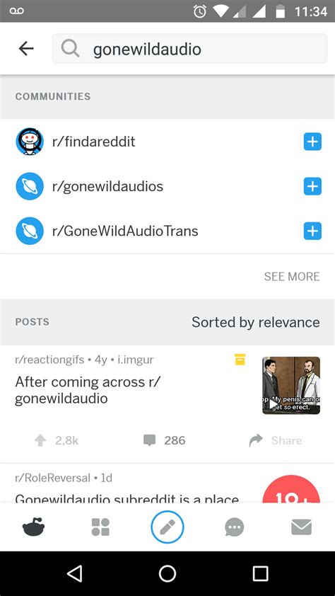 r gonewildaudio doesn t show up in search r redditmobile