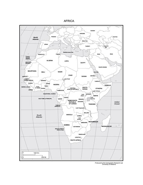 Printable Map Of Africa With Capitals Printable Maps