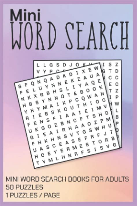 Mini Word Search Books For Adults Brain Games Mini Word Search Makes
