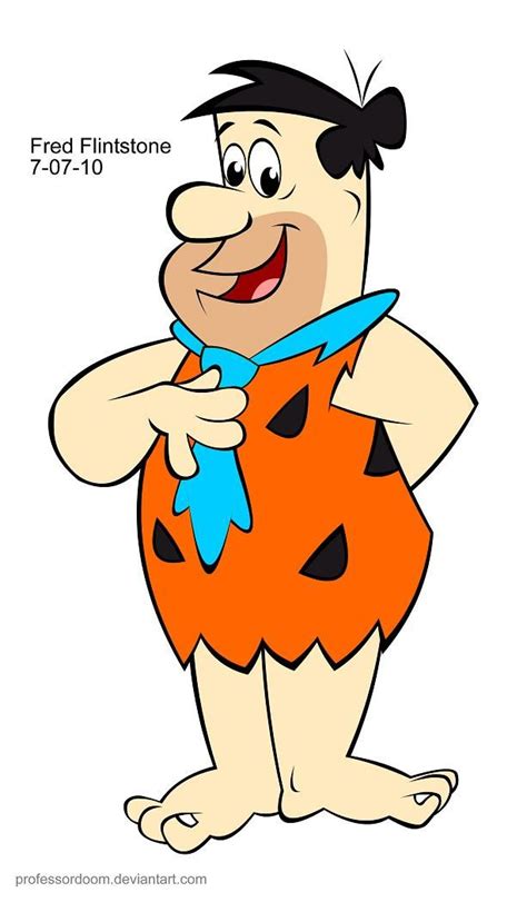 Fred Flintstone By Professordoom Classic Cartoon Characters Old