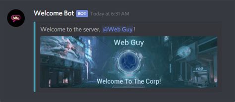 Discord Animated Welcome Botreadmemd At Master · Ownthewebdiscord